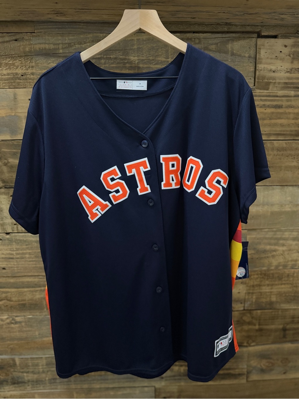Genuine Merchandise Navy and Orange Houston Astros Jersey